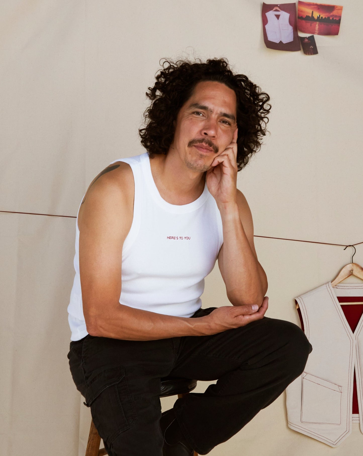 H2Y Text Tank Top - White