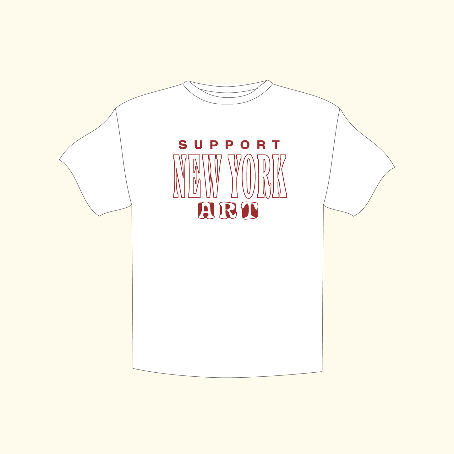 Support New York Art Tee (20% Proceeds Donated)